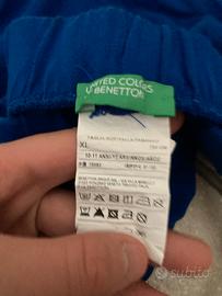 Pantaloncini benettone blu taglia 12 anni