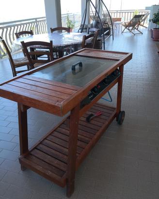 Barbecue teak Unopiù