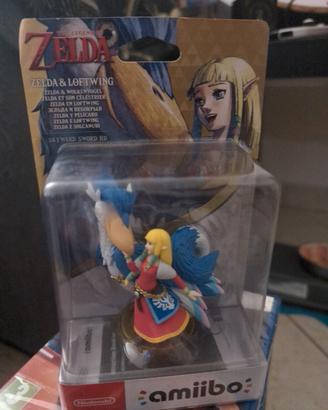 Amiibo Zelda e Loftwing ancora nella scatola.