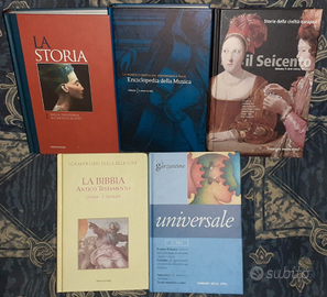 Lotto 5 Libri Saggistica Musica,Storia,Arte,Bibbia