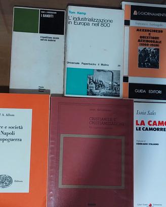 6 Libri di Storia per università, studio, ricerche