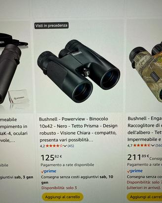 Binocolo Bushnell in buono stato 60e