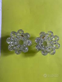 Portacandele vintage vetro