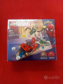 Lego set 76275 inseguimento moto spiderman doc ock
