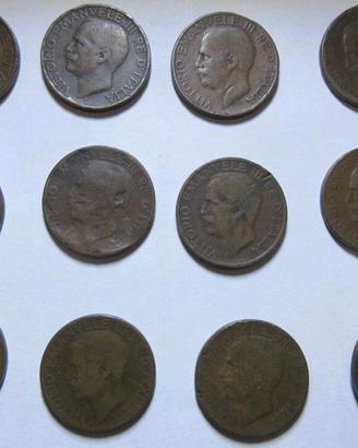 42 monete italiane da 10 centesimi 1920-1937