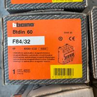 4 pz BTcino Btdin NUOVI Magnetotermici+Sezionatore