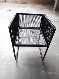 2 sedie modernariato interno ed esterno 