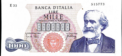 Banconota mille lire giuseppe verdi