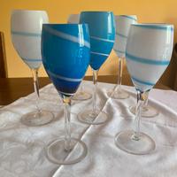 N 7 bicchieri da collezione in due misure diverse
