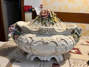 Zuppiera con coperchio ceramica Bassano