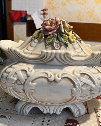 Zuppiera con coperchio ceramica Bassano