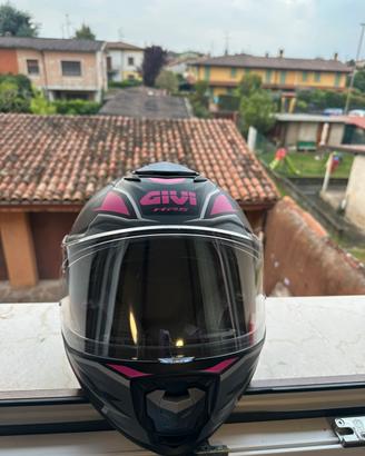 Casco integrale GIVI nero/rosa