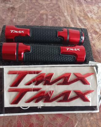 Manopole per YAMAHA T-MAX +  ADESIVI!!!!!