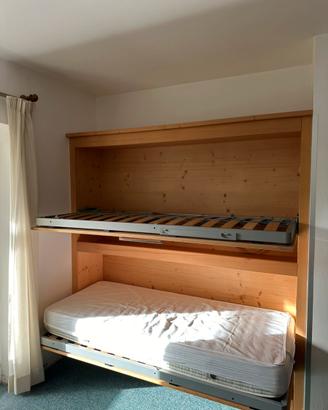 Letto a castello da muro salvaspazio