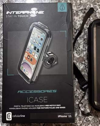 Porta telefono da manubrio per moto e bici