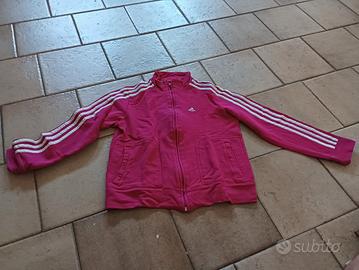 Felpa adidas nera outlet e fucsia