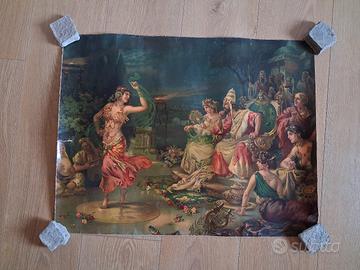 Stampa vintage Danza di Salomé davanti ad Erode