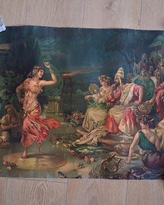 Stampa vintage Danza di Salomé davanti ad Erode