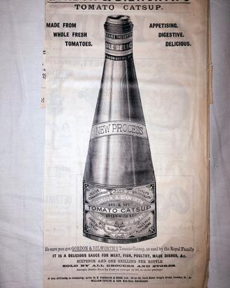 Tomato Catsup Ritaglio originale rivista 1898 clip