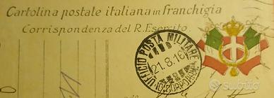 Corrispondenza del REGIO ESERCITO in franchigia 