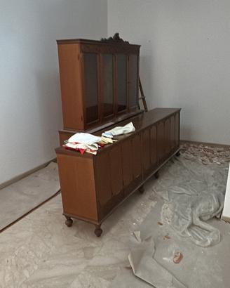 Credenza e sparecchia tavola antico