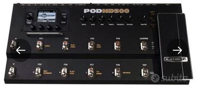 Line6 pod hd500 con borsa e patch custom