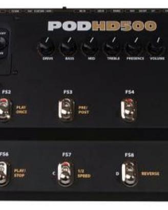 Line6 pod hd500 con borsa e patch custom