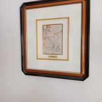 Quadro bassorilievo in argento 925