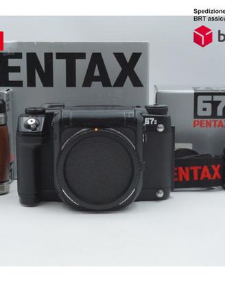 Pentax 67 II + pentaprisma esposimetrico e manopol