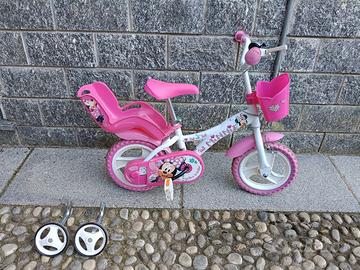 Bici bimba 12" Disney, tema Minnie 