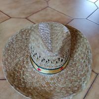 Cappello di paglia naturale, nuovo