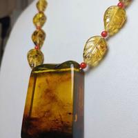 Collana Ambra Corallo