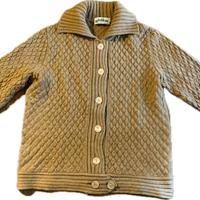 Cardigan vintage anni 90 in lana merinos, made in