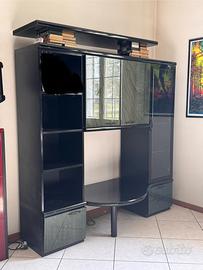 Mobile/Scaffale Nero Salotto