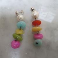 Orecchini in argento   e pietre