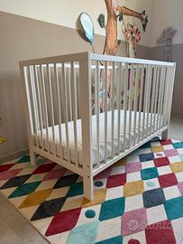 Lettino ikea gulliver e materasso kadolis aloe
