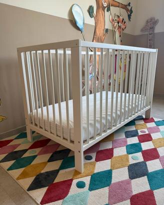 Lettino ikea gulliver e materasso kadolis aloe