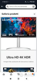 LG 27UP650K Monitor 27 Ultra HD 4K (3840x2160) HDR