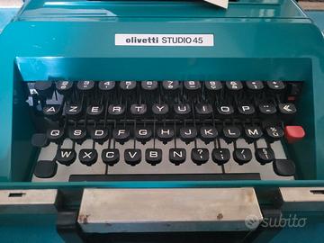 Olivetti Studio 45 macchina da scrivere vintage