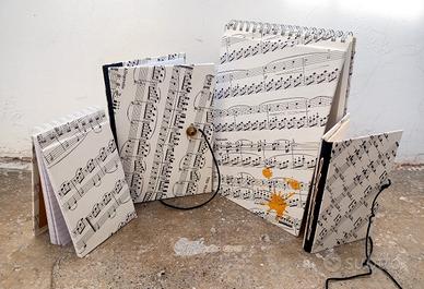Blocchetti per appunti e schizzi a tema musicale
