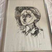 Renato Guttuso Rosa Luxemburg vintage