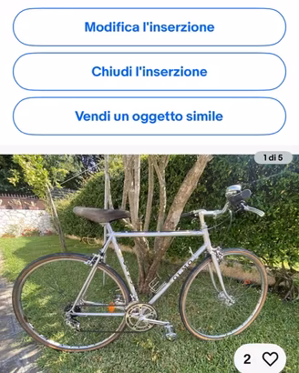 Bicicletta olmo anni 80