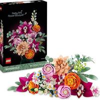 LEGO Botanicals Bouquet di Fiori Rosa, Kit Modelli