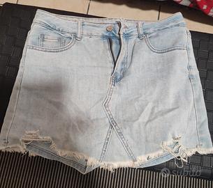 Minigonna in jeans 