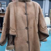 cappotto 3/4 pregiato montone con ricami