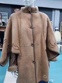 cappotto 3/4 pregiato montone con ricami