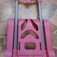 Trolley per zaino rosa