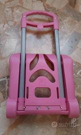 Trolley per zaino rosa