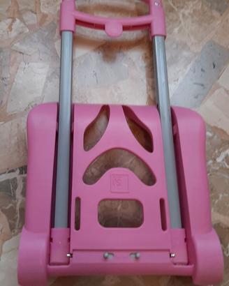 Trolley per zaino rosa