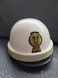 casco polizia vintage
